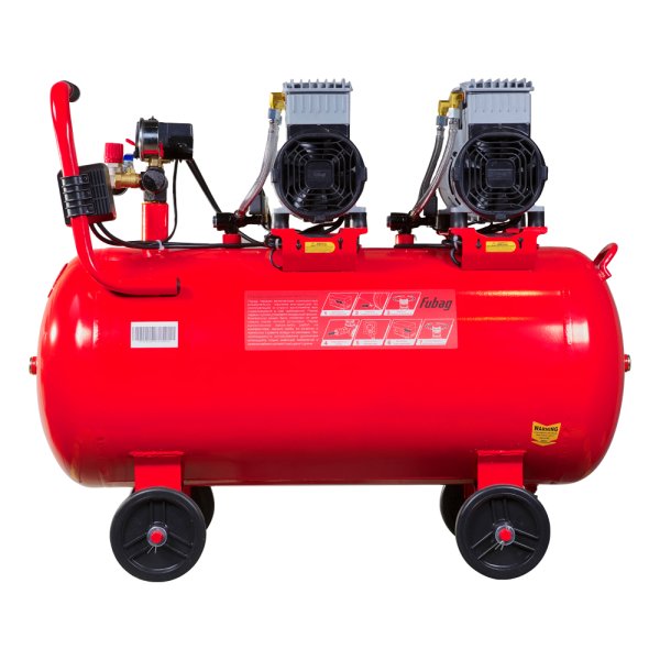 Компрессор воздушный безмасляный малошумный FUBAG OLS 500/100 CM2х2 + Набор пневмоинструмента (5 предметов) в ПОДАРОК в Москве фото