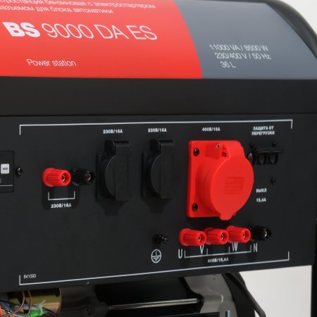 Бензиновый генератор FUBAG BS 9000 DA ES (трехфазный) с электростартером и коннектором автоматики в Москве фото