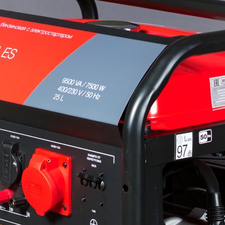 Бензиновый генератор FUBAG BS 8000 DA ES (трехфазный) с электростартером и коннектором автоматики в Москве фото