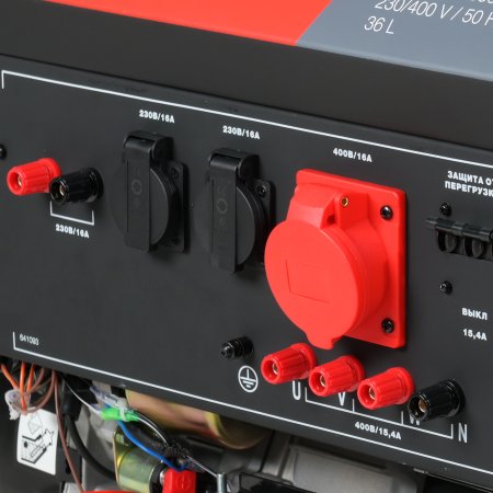 Бензиновый генератор FUBAG BS 9000 DA ES (трехфазный) с электростартером и коннектором автоматики в Москве фото