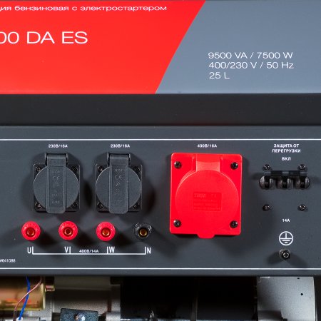 Бензиновый генератор FUBAG BS 8000 DA ES (трехфазный) с электростартером и коннектором автоматики в Москве фото